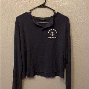 waffle knit long sleeve